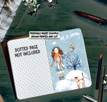 Load image into Gallery viewer, Winter Travellers Notebook Dashboard, Winter Dashboard A6 Foxy + B6 Foxy, 2 PRINTABLE Traveller's Inserts, Instant Planner Insert Foxy B6 A6