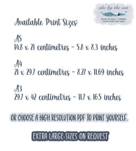 Load image into Gallery viewer, The Twelve Steps Poster with easy read text. Printed & posted free or downloadable PDF. Prints have FREE 'Recovery Rocks' Sticker. AA Print