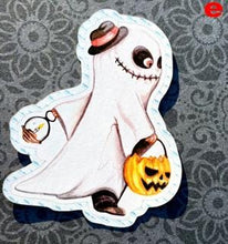 Load image into Gallery viewer, Handmade Easy Peel Die-Cut Stickers, Trick or Treat Children, 7cm-2.7" Halloween stickers for kids. UK Crafted (15 Designs)