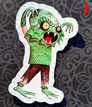Load image into Gallery viewer, Handmade Easy Peel Die-Cut Stickers, Trick or Treat Children, 7cm-2.7" Halloween stickers for kids. UK Crafted (15 Designs)