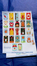 Load and play video in Gallery viewer, Tarot 'Cards' Sticker sheet. Major Arcana. Mini New Age artworks, decals deco for journals etc. Tiny stickers of tarot cards.