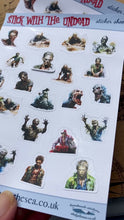Load and play video in Gallery viewer, Zombies Sticker Sheet. Halloween stickers of THE UNDEAD, Vampires & Ghouls for journals and bullet lists. Handmade in the UK.