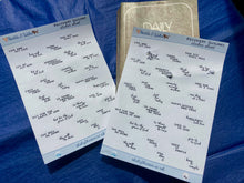 Load image into Gallery viewer, Recovery Slogan Stickers - mini stickers of 12-Step program slogans. Handmade in the UK