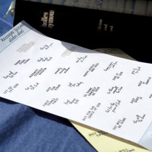 Load image into Gallery viewer, Recovery Slogan Stickers - mini stickers of 12-Step program slogans. Handmade in the UK