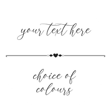 Load image into Gallery viewer, Custom Round Stickers with a cursive font and choice of colours - personalised business and product labels handmade in the UK