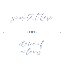 Load image into Gallery viewer, Custom Round Stickers with a cursive font and choice of colours - personalised business and product labels handmade in the UK