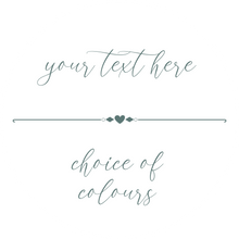 Load image into Gallery viewer, Custom Round Stickers with a cursive font and choice of colours - personalised business and product labels handmade in the UK