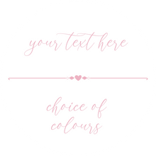 Load image into Gallery viewer, Custom Round Stickers with a cursive font and choice of colours - personalised business and product labels handmade in the UK