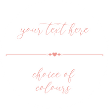 Load image into Gallery viewer, Custom Round Stickers with a cursive font and choice of colours - personalised business and product labels handmade in the UK