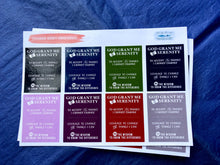 Load image into Gallery viewer, Serenity Prayer Stickers | Chalkboard Recovery Stickers | Serenity Prayer AA Die-Cuts | Big Book Sticker | 12 step Stickers Planner Stickers