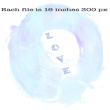 Load image into Gallery viewer, Blue & Pink watercolour backgrounds textures. Ten high resolution backgrounds for commercial use