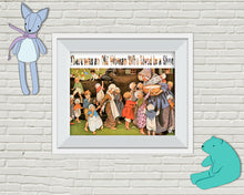 Load image into Gallery viewer, Jessie Wilcox Smith Artwork. Instant download of There was an Old Woman Who Lived in a Shoe. Digitally Restored.