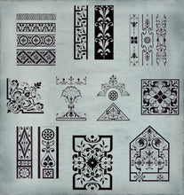 Load image into Gallery viewer, Large Victorian Stencils  - transparent PNG files for instant download. Commercial Use Included