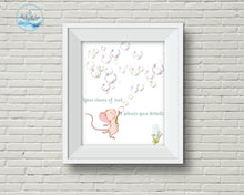 Load image into Gallery viewer, Personalised Nursery Wall Art. A cute cartoon style animal print with your words.