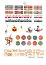 Load image into Gallery viewer, Halloween Printable Planner Kit to fir Erin Condren boxes. Instant download to Print n Cut