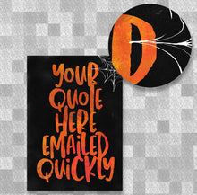 Load image into Gallery viewer, Halloween Custom Chalkboard, Halloween Decor Chalkboard, Custom Halloween Poster, Bar Sign Blackboard, Instant Poster, Custom Typography