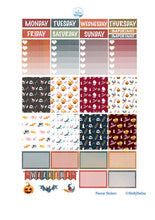 Load image into Gallery viewer, Halloween Printable Planner Kit to fir Erin Condren boxes. Instant download to Print n Cut