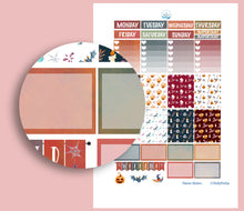 Load image into Gallery viewer, Halloween Printable Planner Kit to fir Erin Condren boxes. Instant download to Print n Cut