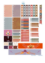 Load image into Gallery viewer, Happy Planner Halloween Sticker Kit, Weekly Vertical Printable Planner Kit. Instant download