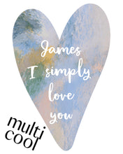 Load image into Gallery viewer, Watercolour Heart Custom Watercolour Print. Personalised for you and emailed within 48 hours.