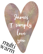 Load image into Gallery viewer, Watercolour Heart Custom Watercolour Print. Personalised for you and emailed within 48 hours.