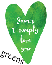 Load image into Gallery viewer, Watercolour Heart Custom Watercolour Print. Personalised for you and emailed within 48 hours.
