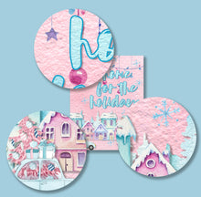 Load image into Gallery viewer, Pink Christmas Dashboards to fit A6 and B6 Travelers Notebooks - instant download