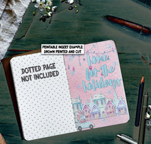 Load image into Gallery viewer, Pink Christmas Dashboards to fit A6 and B6 Travelers Notebooks - instant download