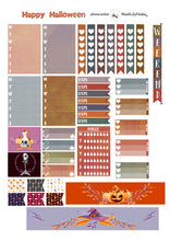 Load image into Gallery viewer, Halloween Happy Planner Sticker Kit, Weekly Happy Planner Kit Mambi, Printable Halloween Stickers, Create 365 Sticker Kit, Free Cut Files