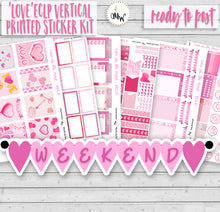 Load image into Gallery viewer, Valentine's Planner Kit with scrumptious shades of pink. Sized for ECLP. Handmade by a UK seller.