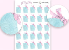 Load image into Gallery viewer, Printable Watercolour Stickers | Ribbon Bow Gift Tag Stickers | Polka Dot Gift Tags | Gift Tag Stickers Pink Bow | Printable Gift Stickers