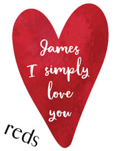 Load image into Gallery viewer, Watercolour Heart Custom Watercolour Print. Personalised for you and emailed within 48 hours.