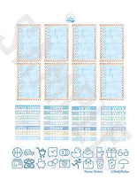 Load image into Gallery viewer, Printable Nautical Planner Kit to fit Happy Planner Weekly