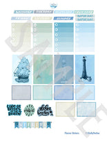 Load image into Gallery viewer, Printable Nautical Planner Kit to fit Happy Planner Weekly