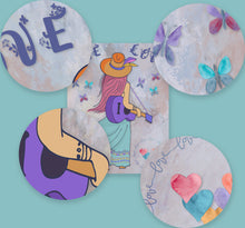 Load image into Gallery viewer, A PRINTABLE Planner Festival themed Dashboard/Journalling Card of 7 x 9 inches. Instant download