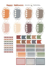 Load image into Gallery viewer, Halloween Happy Planner Sticker Kit, Weekly Happy Planner Kit Mambi, Printable Halloween Stickers, Create 365 Sticker Kit, Free Cut Files