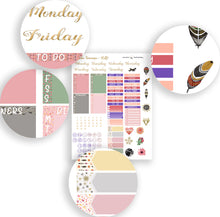 Load image into Gallery viewer, Printable Boho Planner Vertical Kit - Stickers to fit ECLP with a boho chic style.