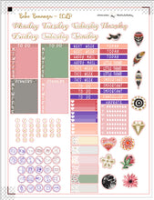 Load image into Gallery viewer, Printable Boho Planner Vertical Kit - Stickers to fit ECLP with a boho chic style.