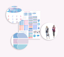 Load image into Gallery viewer, Fashion Girls PRINTABLE Sticker Kit designed to fit ECLP. Suitable for Silhouette Cameo etc