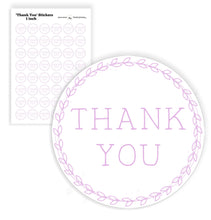 Load image into Gallery viewer, THANK YOU Stickers | | Gift Bag Stickers | Business Labels | Wedding Stickers | Premium Matte Stickers | Party Favour Sheets of Stickers
