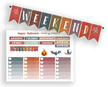 Load image into Gallery viewer, Halloween Planner Kit to suit Happy Planner Vertical  - Cute sticker kit handmade in the UK