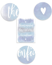 Load image into Gallery viewer, 7 x 9 Printable Planner Dashboard with Watercolour Soft Pastel Colours - THE MOST IMPORTANT THING A GIRL WEARS IS HER CONFIDENCE