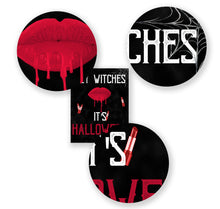 Load image into Gallery viewer, Halloween TN Dashboard | Halloween PRINTABLE Planner Insert | PRINTABLE  Chalkboard Insert | Blackboard Halloween Witch Red Lips with Blood