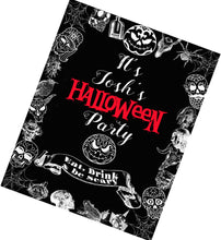 Load image into Gallery viewer, Custom Halloween Chalkboard Effect Poster with size choices - Edited and emailed within 48 hours