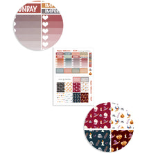 Load image into Gallery viewer, Halloween Vertical Kit to Fit Erin Condren - A cute weekly planner kit with eight sheets of stickers. Handmade in the UK