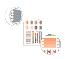 Load image into Gallery viewer, Halloween Vertical Kit to Fit Erin Condren - A cute weekly planner kit with eight sheets of stickers. Handmade in the UK