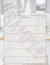 Load image into Gallery viewer, Christmas Organiser Lists Stationery Set 7 x 9 inch - For planner or file, ready to download now