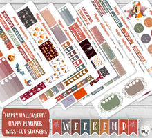 Load image into Gallery viewer, Halloween Planner Kit to suit Happy Planner Vertical  - Cute sticker kit handmade in the UK
