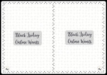 Load image into Gallery viewer, Black Friday Watch List Inserts for TN - Remember your shopping in your Travelers Notebook