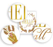 Load image into Gallery viewer, Hello Fall Dashboard. Autumnal Printable Planner Insert  with gorgeous shades of gold and berry red.